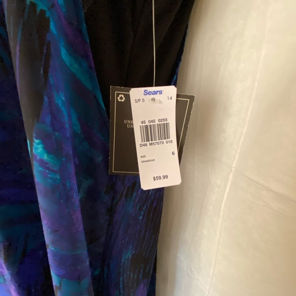 Jessica // Black Dress with Silk Overlay - Picture 4 of 6